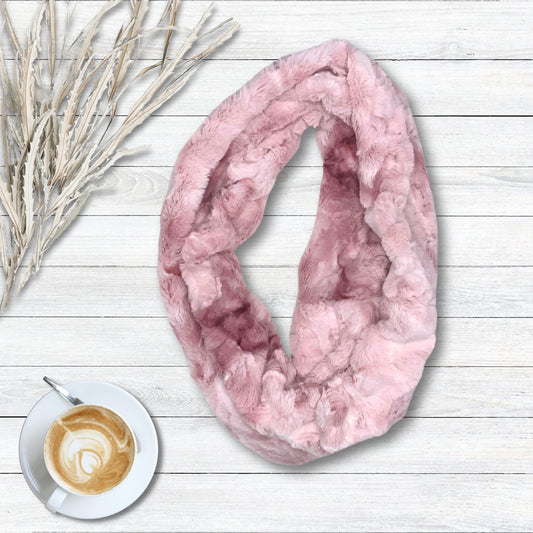 Rose Minky Infinity Scarf